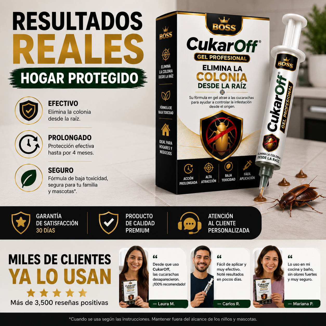 CukarOff® Gel Profesional – Elimina la Colonia Desde la Raíz