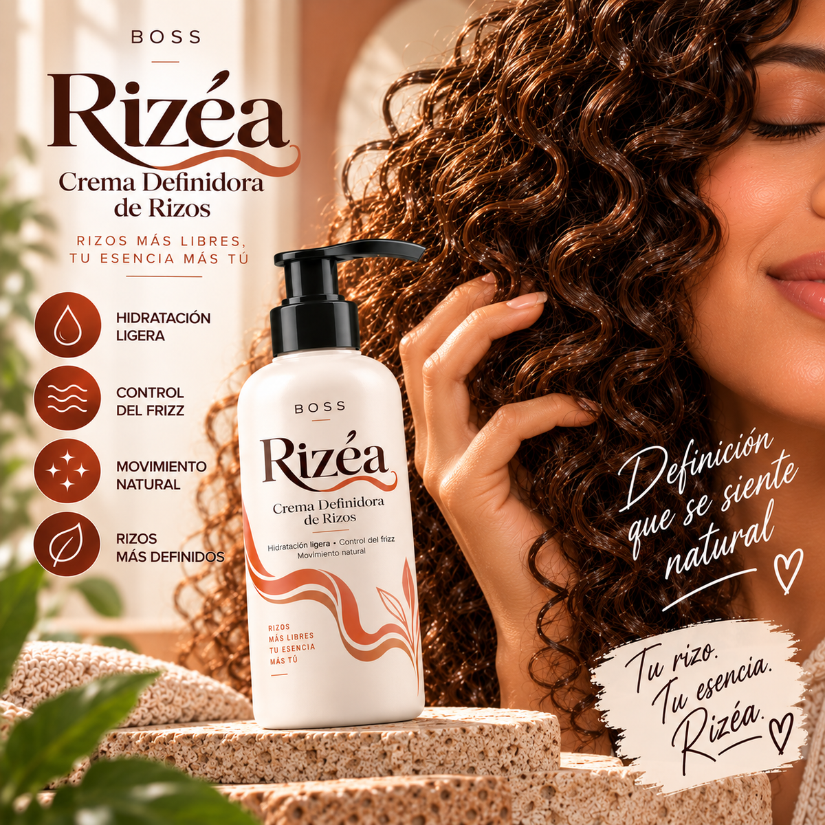 BOSS RIZÉA | Crema Definidora de Rizos