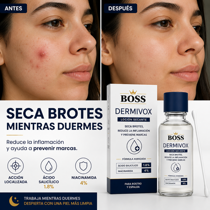 Dermivox – Seca Brotes, Reduce la Inflamación y Previene Marcas