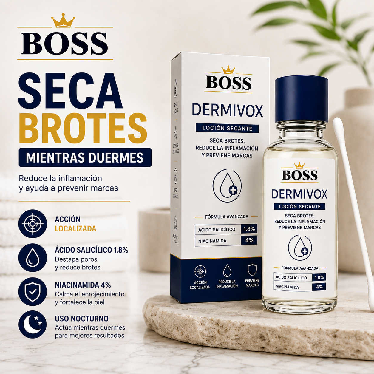 Dermivox – Seca Brotes, Reduce la Inflamación y Previene Marcas