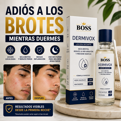 Dermivox – Seca Brotes, Reduce la Inflamación y Previene Marcas