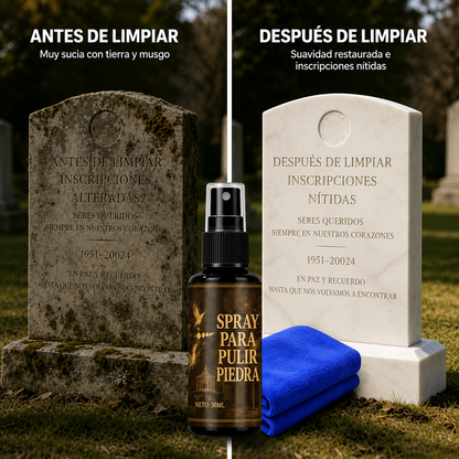 MEMORIAL CLEAN™-Recupera el brillo y apariencia de la lápida en minutos