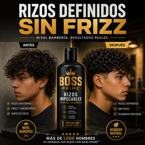 BOSS PRIME™ – Rizos Impecables de Nivel Barbería