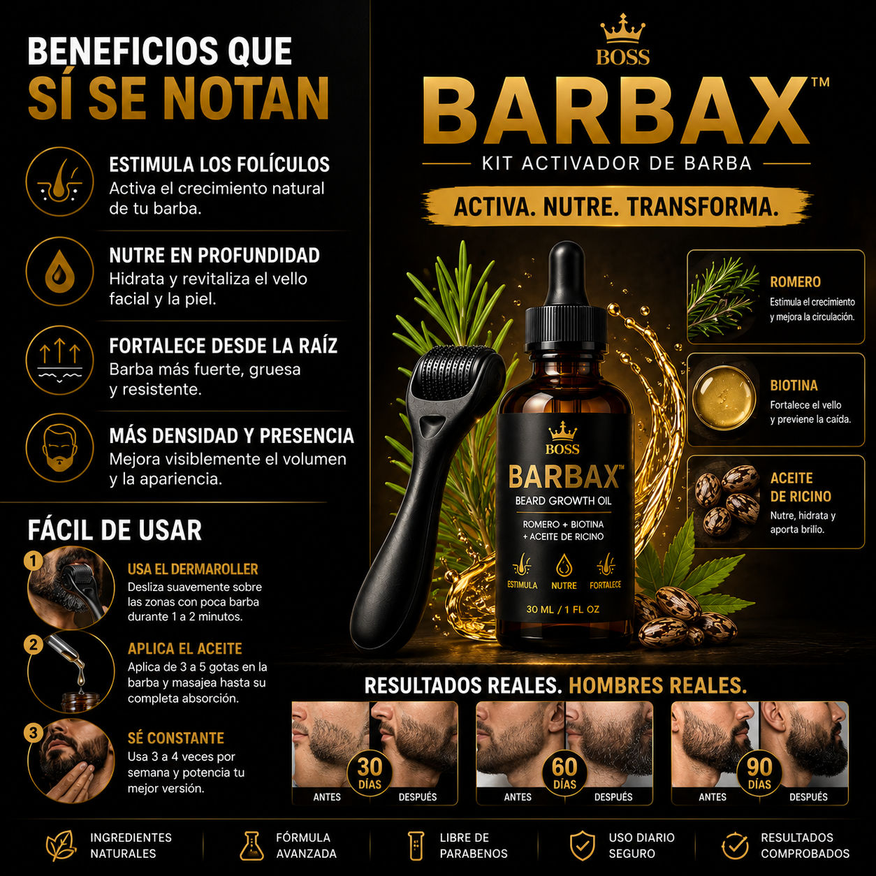 Boss BARBAX™   | Kit Activador de Barba BARBAX™