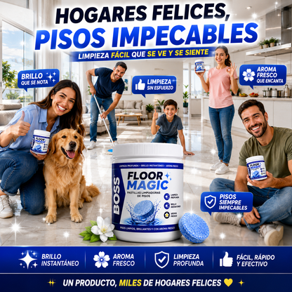 BOSS Floor Magic™ – Limpia, Desinfecta y Da Brillo en Segundos