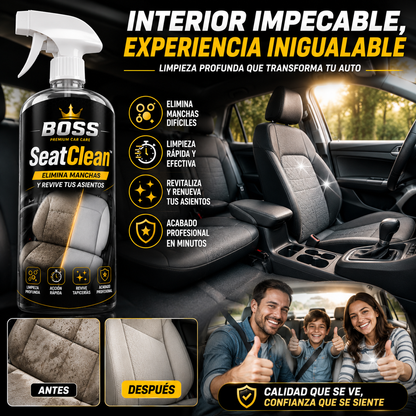BOSS SeatClean™ – Elimina Manchas y Revive tus Asientos