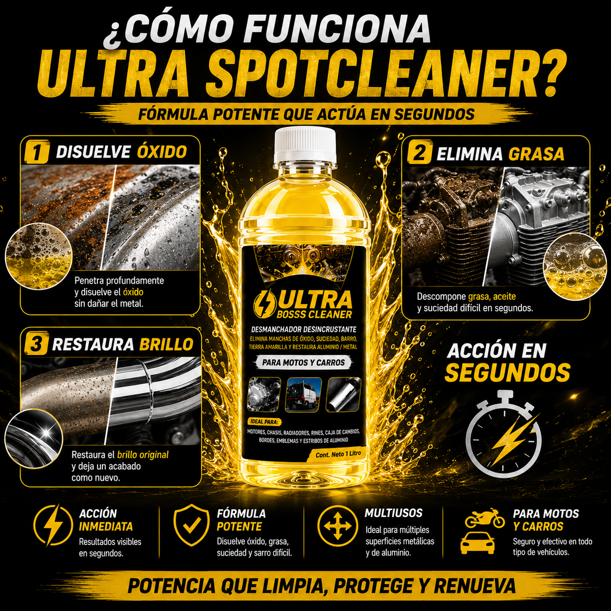 Boss Ultra Bosscleaner-Desmanchador Desincrustante