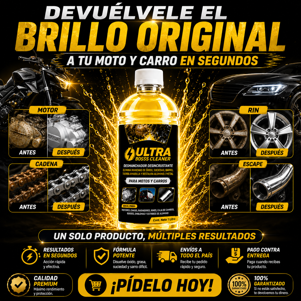 Boss Ultra Bosscleaner-Desmanchador Desincrustante