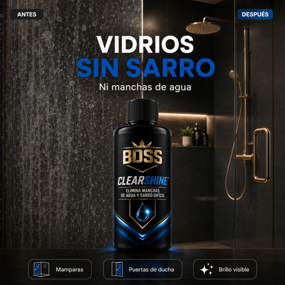 BOSS CLEARSHINE™ – Elimina Manchas de Agua y Sarro Difícil