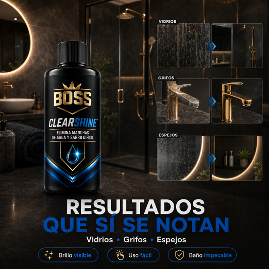 BOSS CLEARSHINE™ – Elimina Manchas de Agua y Sarro Difícil