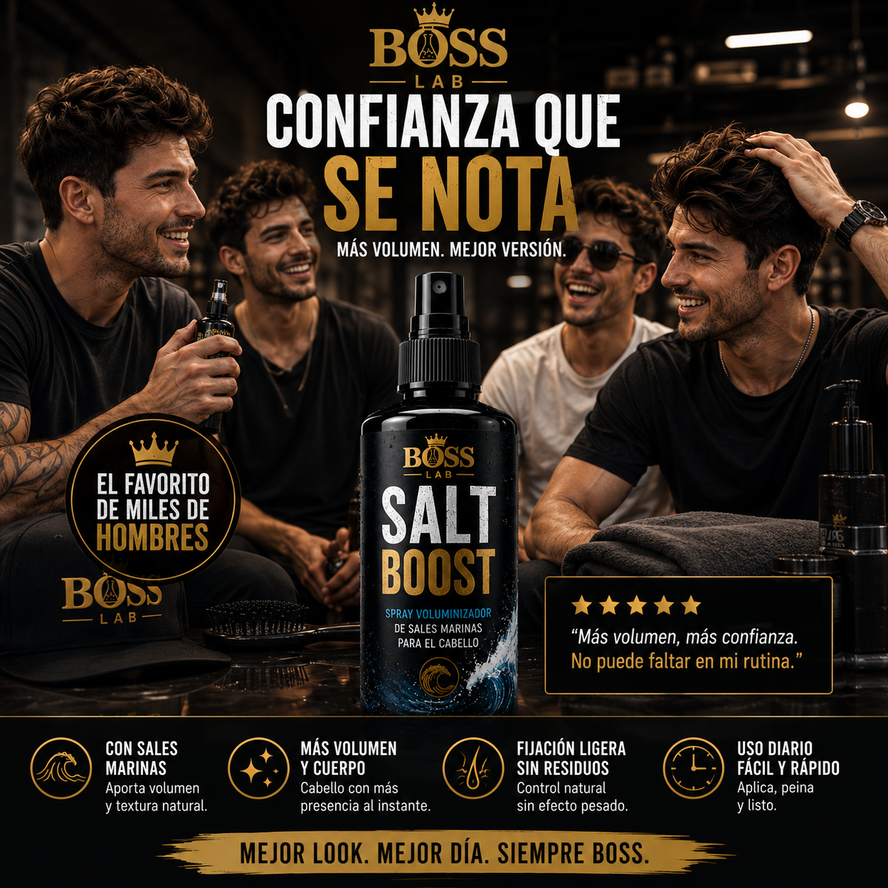 Salt Boost – Aumenta el Volumen y la Textura del Cabello