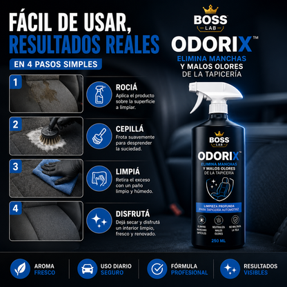 ODORIX™ – Elimina Manchas y Malos Olores de la Tapicería