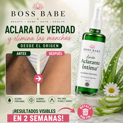 LOCIÓN ACLARANTE INTIMA - Elimina manchas desde el origen • Resultados visibles en 14 días