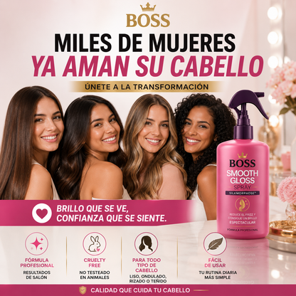 Smooth Gloss Spray – Reduce el Frizz y Consigue un Brillo Espectacular