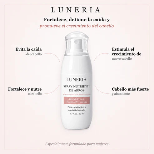 Luneria-Spray capilar que ayuda a frenar la caída
