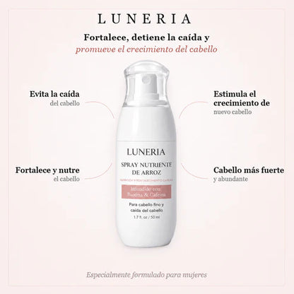 Luneria-Spray capilar que ayuda a frenar la caída