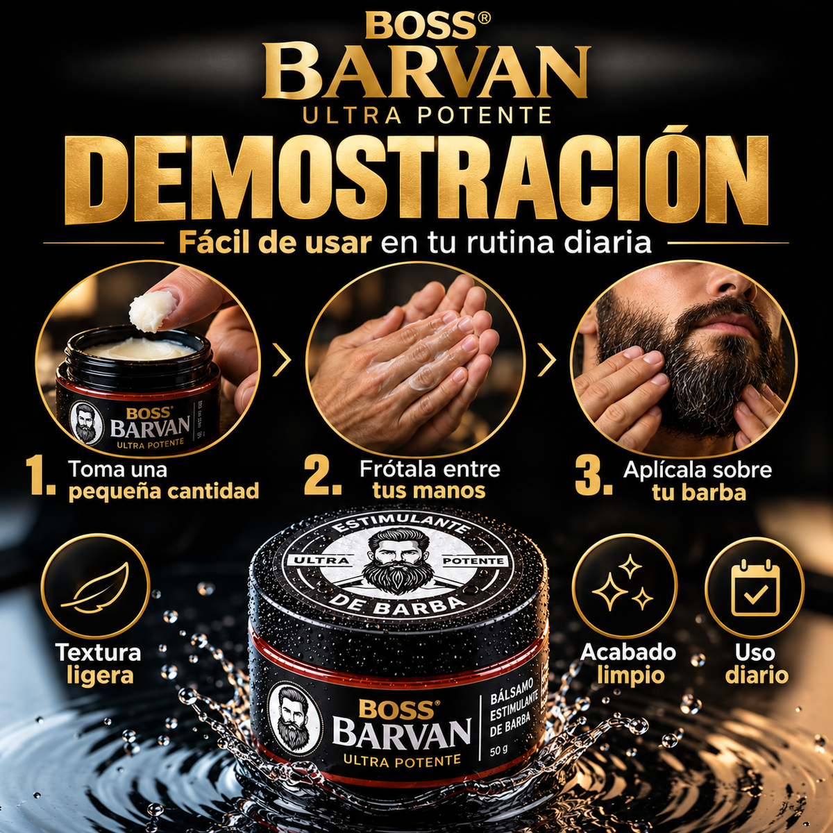 BOSS BARVAN Bálsamo para Barba