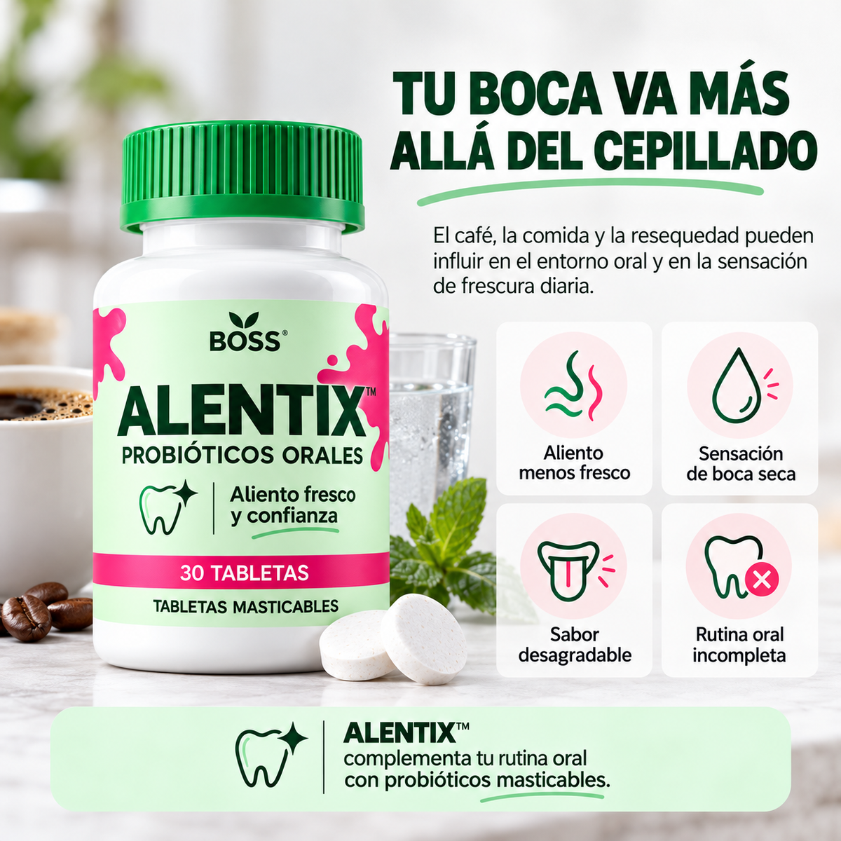 ALENTIX™ Aliento fresco y confianza