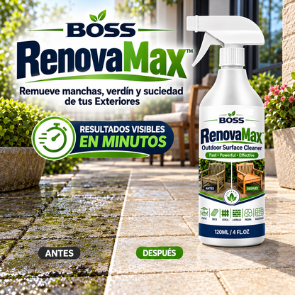 RenovaMax™ – Remueve Manchas, Verdín y Suciedad de tus Exteriores