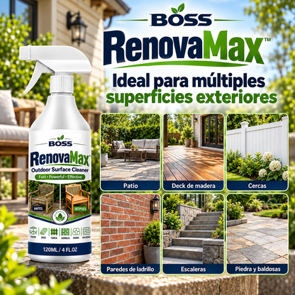 RenovaMax™ – Remueve Manchas, Verdín y Suciedad de tus Exteriores