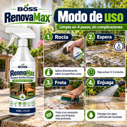 RenovaMax™ – Remueve Manchas, Verdín y Suciedad de tus Exteriores
