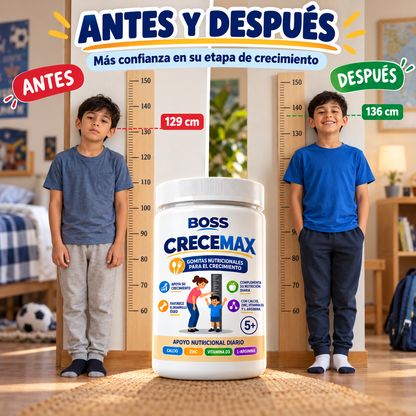 CRECEMAX Gomitas Nutricionales para el Crecimiento