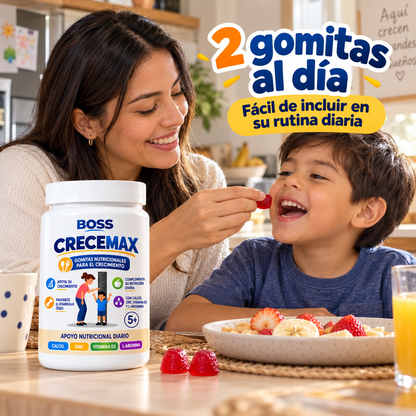CRECEMAX Gomitas Nutricionales para el Crecimiento