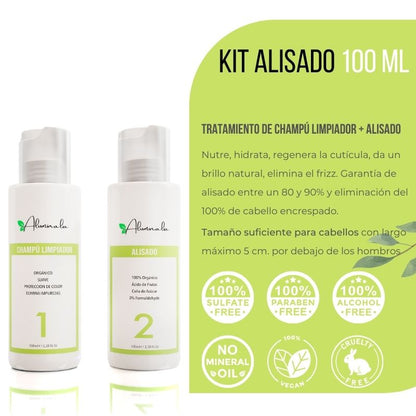 Aluminalia —Kit de Alisado 100% Vegetal de Larga Duración