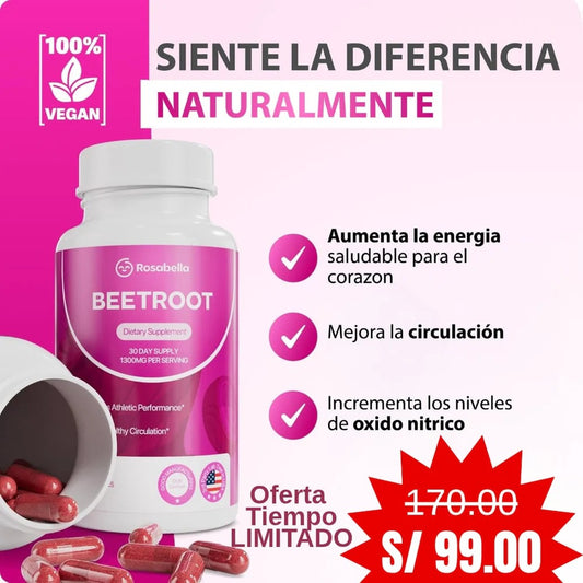 Beetroot – Remolacha Concentrada para Más Óxido Nítrico y Energía