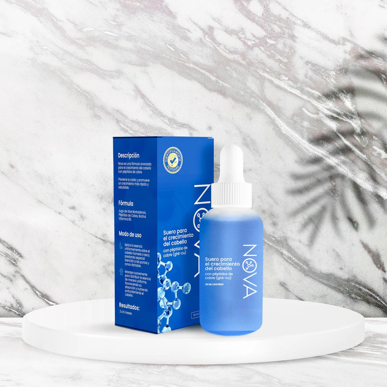 NOVA - Crecimiento del cabello con Péptidos de Cobre