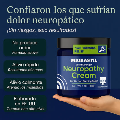 Migrastil Crema Natural para Neuropatía-Calma el Ardor y Hormigueo en Minutos