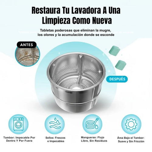 Mr clean-tabletas limpia lavadora