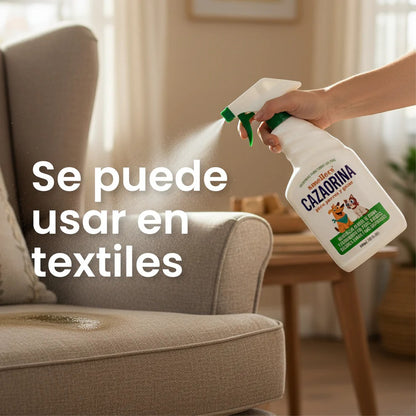 Cazaorina – Eliminador de Olores de Mascotas sin Cloro Y Con Aroma