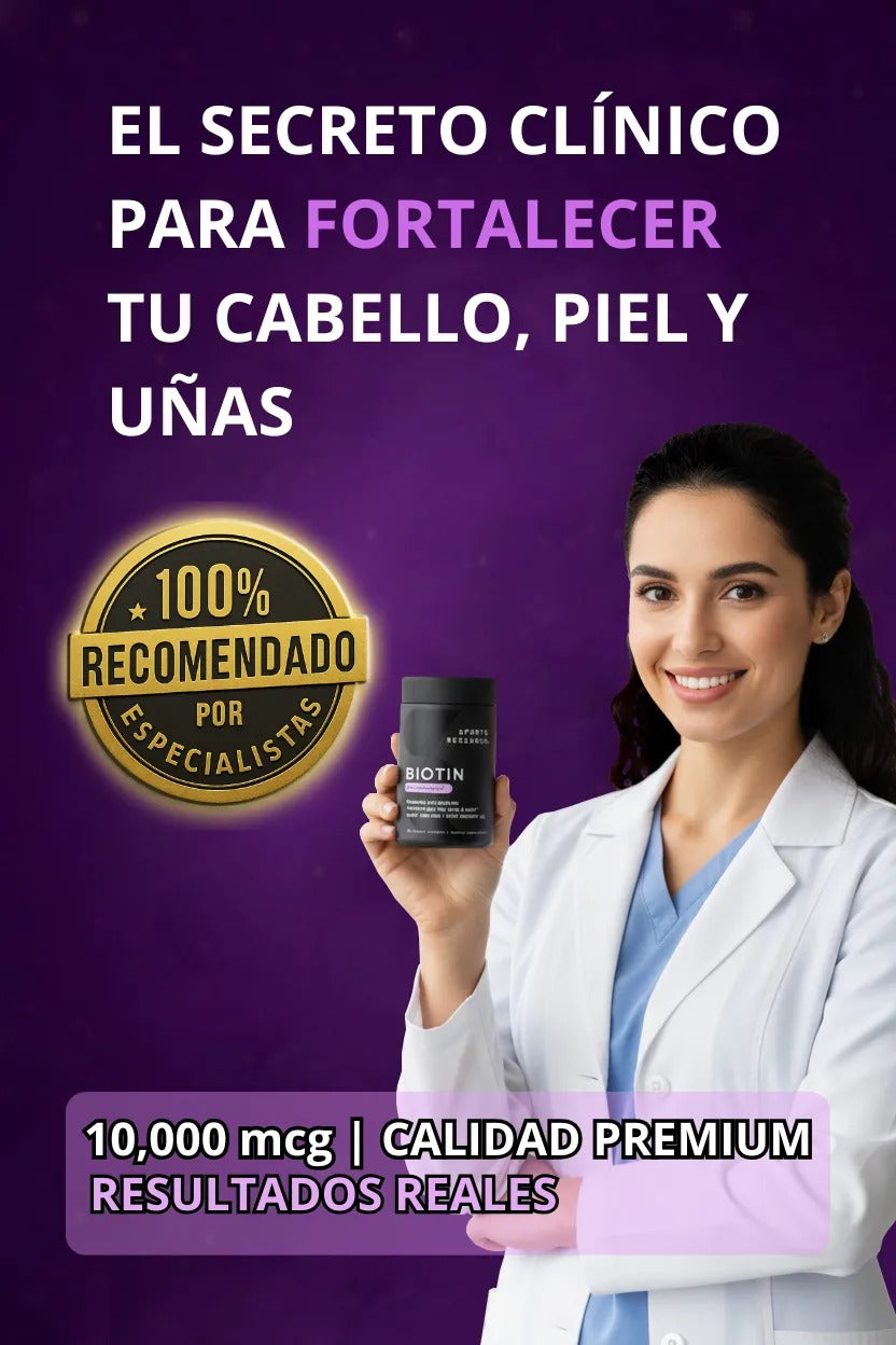 Biotin Max Strength – Cabello, Uñas y Piel