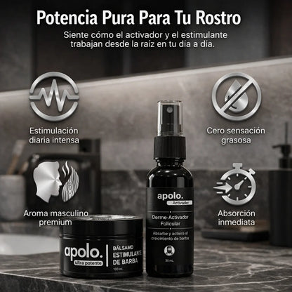 KIT DE CRECIMIENTO DE BARBA 2 EN 1