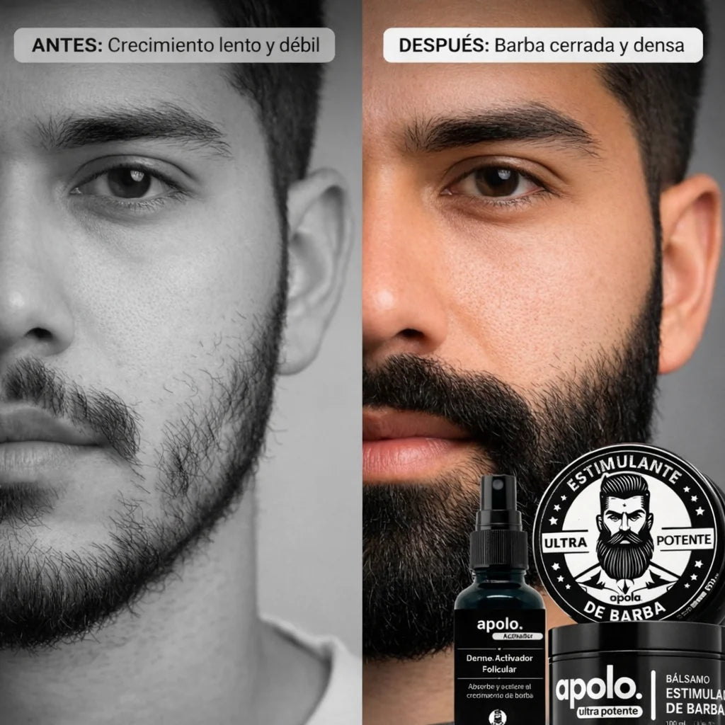 KIT DE CRECIMIENTO DE BARBA 2 EN 1