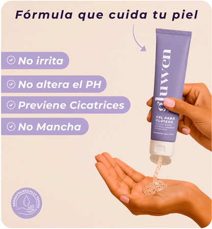 Gluwen Gel-Olvídate de los granitos en los glúteos